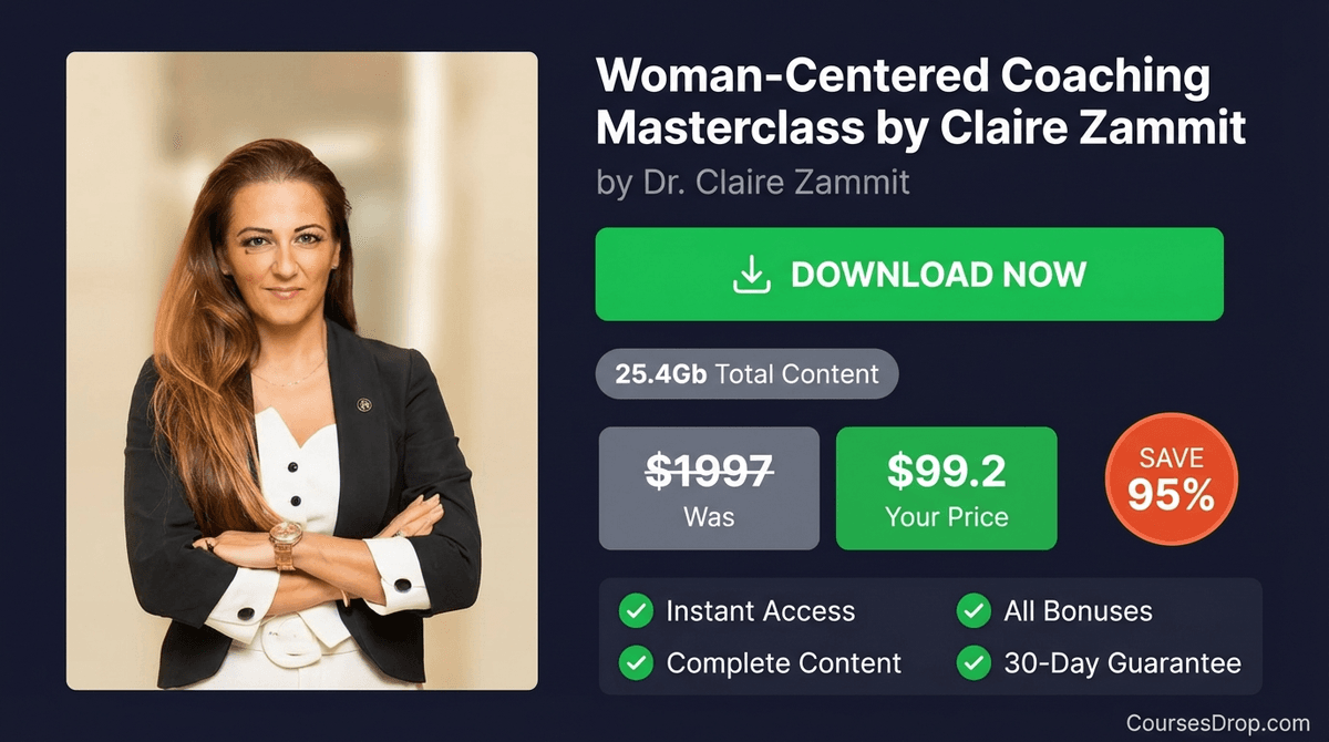 Woman-Centered Coaching Masterclass by Claire Zammit download package